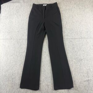 Aritzia Babaton Pants Womens Sz 6 Black Atelier Dress Stretch Mid Rise